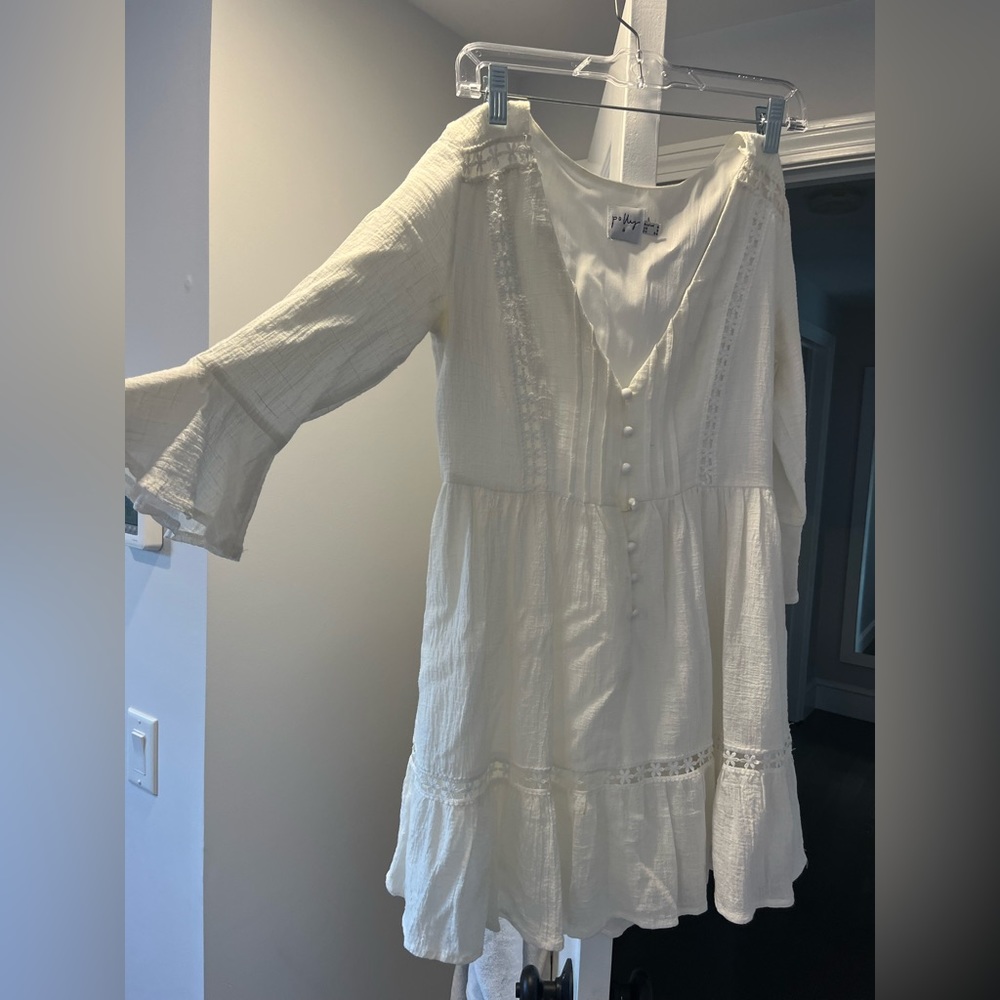 White Princess Polly SIZE 2 mini dress